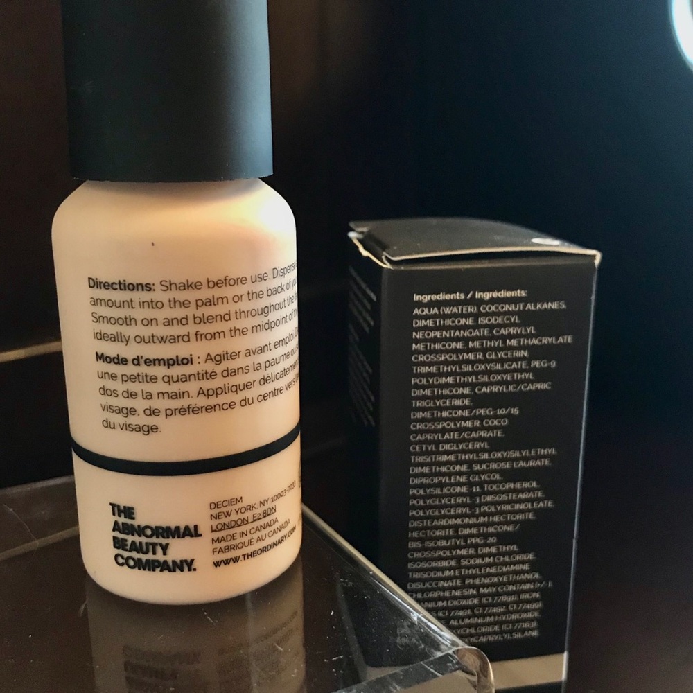 The Ordinary Full Coverage foundation shade 1.0 N